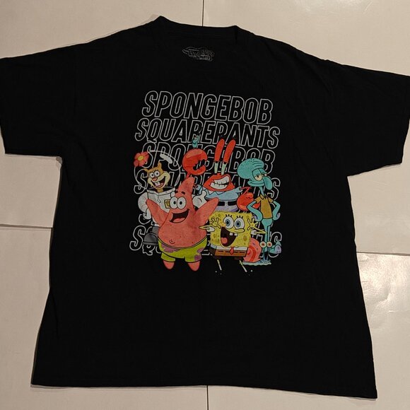 SpongeBob SquarePants T-Shirt Men's L Official Licensed Characters Graphic - Picture 2 of 7